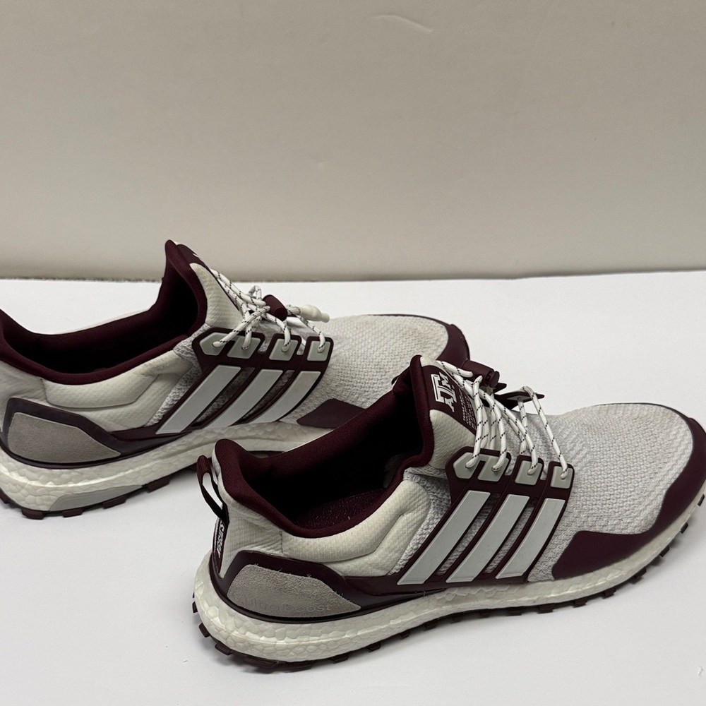 Adidas /Maroon Texas A&M Aggies Ultraboost 10 Running Shoe, Size 12.5 - Picture 9 of 11